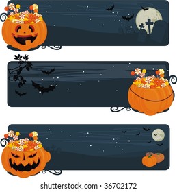 halloween candy banners