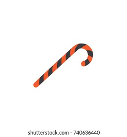 Halloween candy cane icon, vector illustration design. Halloween collection.