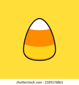 Halloween candy corn icon. Halloween candy corn on isolated background. Vector illustration