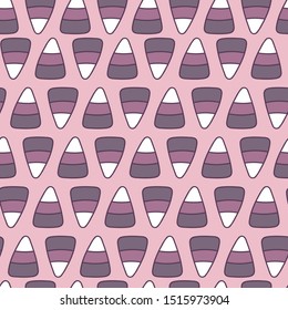 Halloween candy corn seamless repeat pattern.