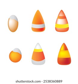 Halloween Candy Corn. Vector illustration.