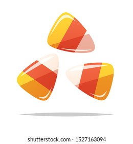 Halloween Candy Corn Vector Isolated Illustration