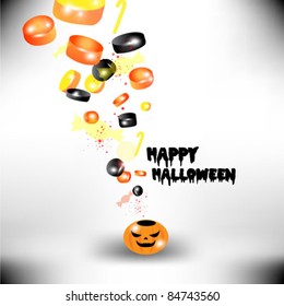halloween candy design card