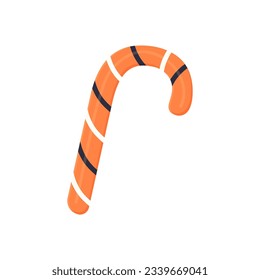 Halloween candy, eyeball, lollipop spiral. Vector illustration 