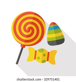 halloween candy flat icon