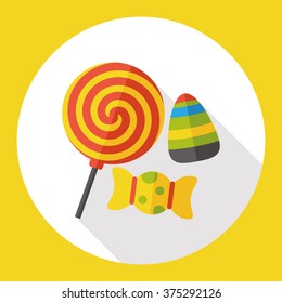 halloween candy flat icon
