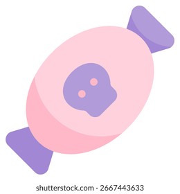 halloween candy icon with flat style. Suitable for website design, logo, app and UI. Based on the size of the icon in general, so it can be reduced.