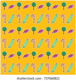Halloween Candy. Icon. Pattern. Poster. Vector art