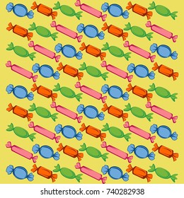 Halloween Candy. Icon. Pattern. Poster. Vector art