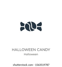 Halloween candy icon vector. Trendy flat halloween candy icon from halloween collection isolated on white background. Vector illustration can be used for web and mobile graphic design, logo, eps10