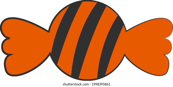 Halloween candy, illustration, on a white background.