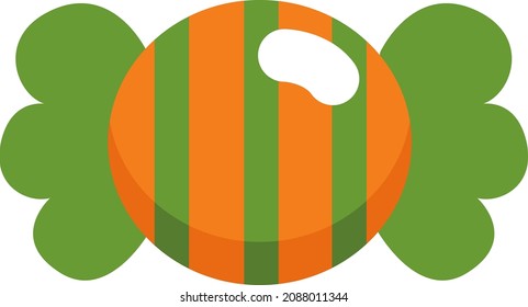 Caramelos de Halloween, ilustración, vector, sobre fondo blanco.