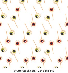 Halloween candy lollipops candy in the shape of an eye 