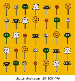 Halloween-Süßigkeiten - Halloween-Lollipops mit einzigartigen Formen