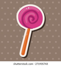 Halloween candy theme elements