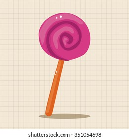 Halloween candy theme elements