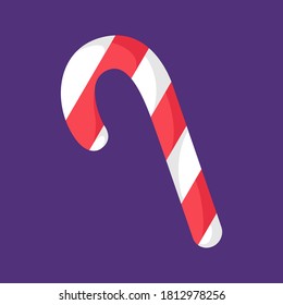 Halloween candy, vector decorative element on purple background, used for vibrant wallpaper, fabric, textile print