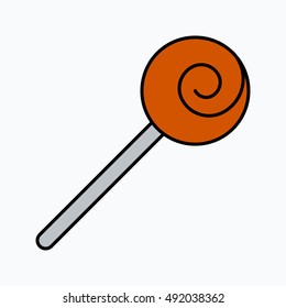 Halloween candy. Vector icon. For web and mobile