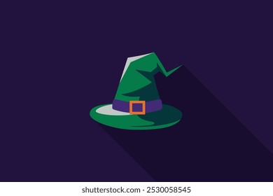 Halloween Cap Vector. Cartoon witch hats, Halloween party costume elements. Halloween Graphic Creepy Clipart Art Design and ghost Illustration.