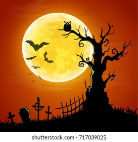 halloween card banner. eps10