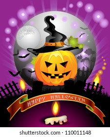 Halloween card design