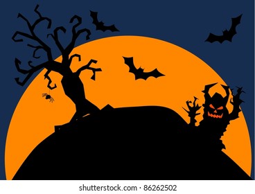 Halloween card design