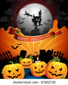 Halloween card design
