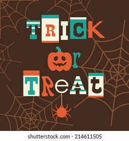 halloween card design. vector illustration