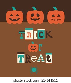 halloween card design. vector illustration
