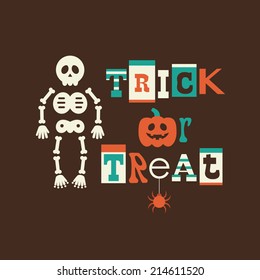 halloween card design. vector illustration