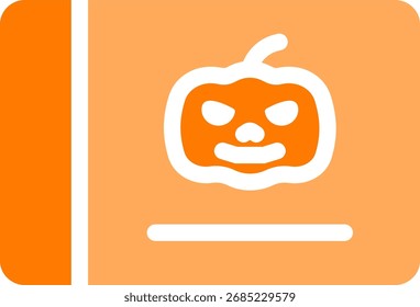 halloween karte orange design massiv stil
