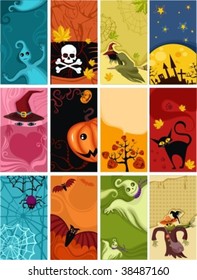 halloween card set