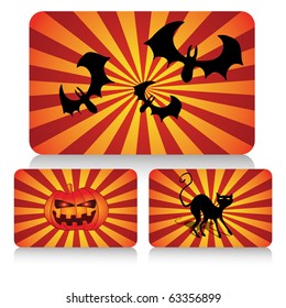Halloween card set