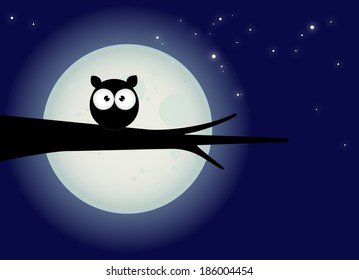 15,781 Night owl moon Images, Stock Photos & Vectors | Shutterstock