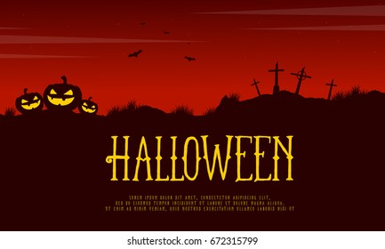 Halloween card style background collection