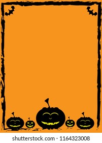 Halloween card template
