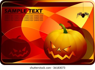 Halloween card - vector