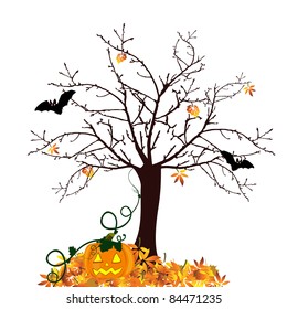 halloween card - vector