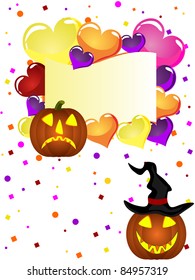 halloween card - vector