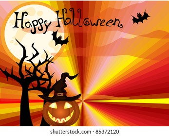 halloween card - vector