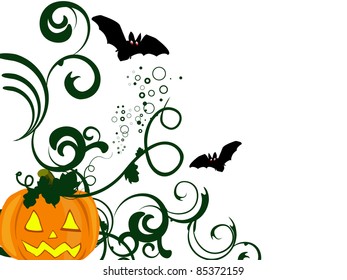 halloween card - vector