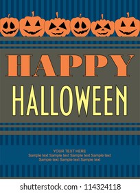 halloween card. vector illustration