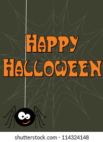 halloween card. vector illustration
