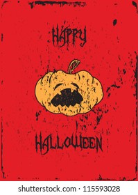 Halloween card vector illustration