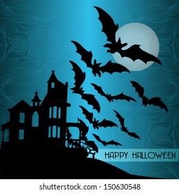 Halloween card vector illustration
