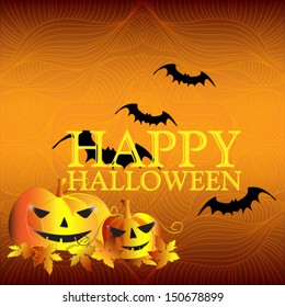 Halloween card vector illustration