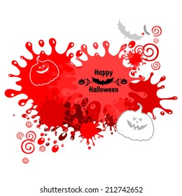 Halloween card. Vector Illustration 
