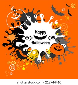 Halloween card. Vector Illustration
