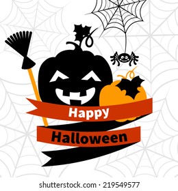 halloween card. Vector illustration