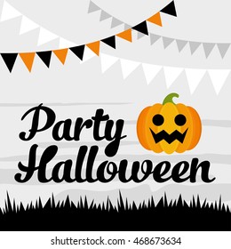 halloween card. vector illustration